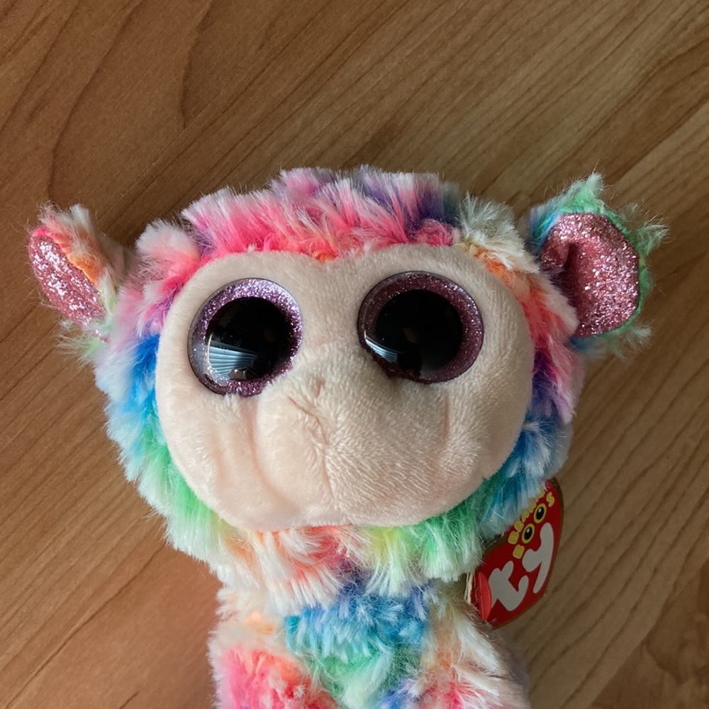 TY Beanie Boos Plush Daffodil Rainbow Lamb - Picture 13 of 15